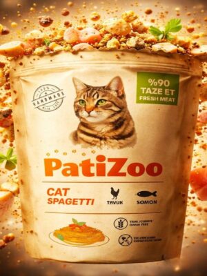 Patizoo Kedi Spagetti Ödülü – Yumuşak & Çiğnenebilir Eğlenceli Kedi Atıştırmalığı
