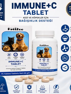 Ekstra Immune +C Kedi Ve Köpek Için Bağışıklık Sistemini Destekleyen Tablet